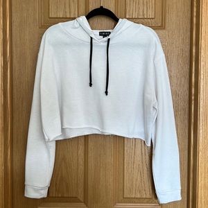 White cropped sweatshirt